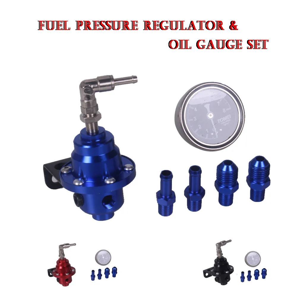 WUPP Универсальный Регулируемый автомобильный регулятор давления топлива 1:1 топливный регулятор масла кПа датчик топлива