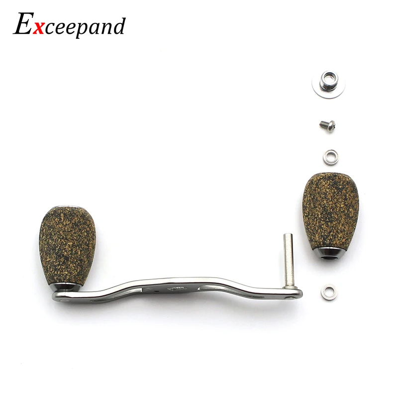 Exceepand Rubber Cork Knob Gunsmoke Handle Fishing Reel Handle for Abu Garcia Daiwa Saltwater Baitcasting Reel Grip