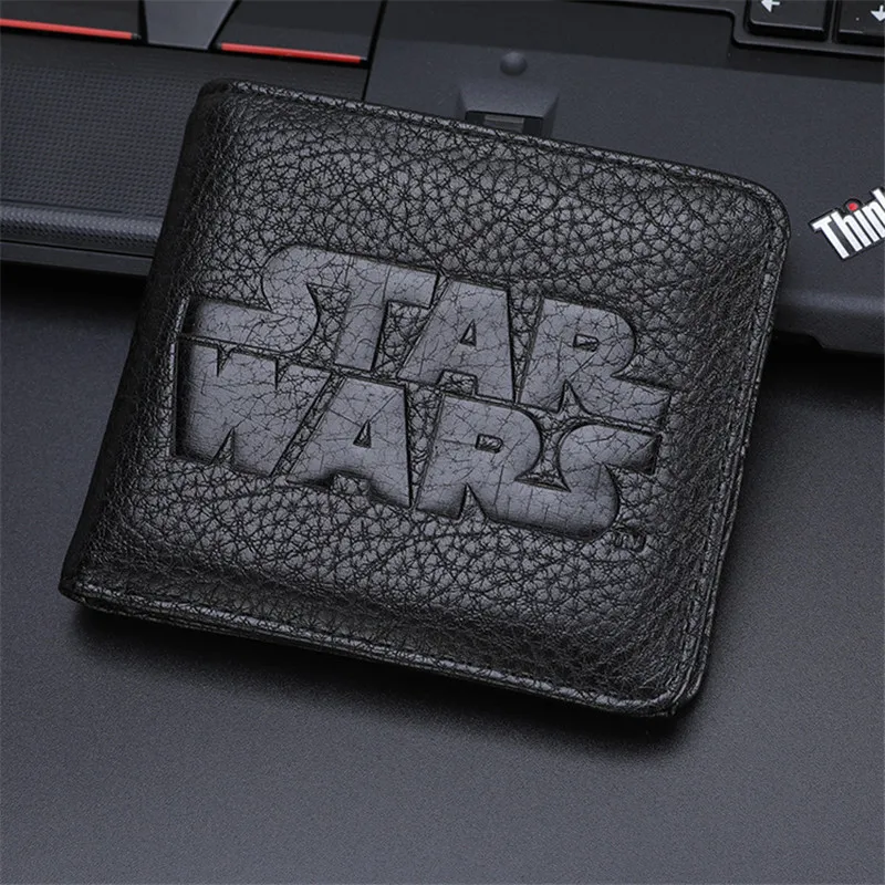 

PU Leather Multi-Functional Men's Wallets Fashion Star Wars Wallet For Men Classic Batman Black Short Wallet Purse Card Holder