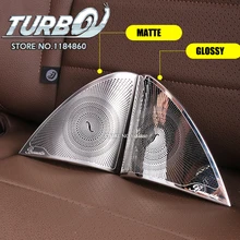 1 пара автомобиля нержавеющая покрытие ветрового стекла Динамик громкий Динамик крышка Стикеры для Mercedes Benz E Class w213