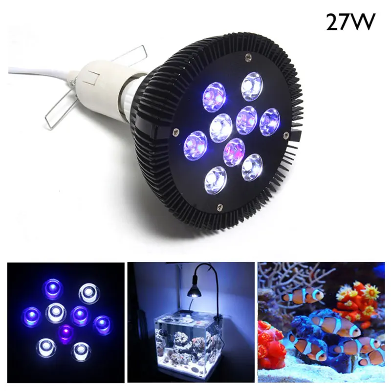 Aquarium Light Lamp For Coral Reef Aquatic Animals 27W Diamond Aqua