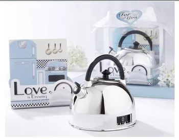 

DHL / FEDEX shipping 100pcs/lot wedding favor giftsTeapot Timer Love is Brewing wedding guest gifts bridal shower favor gifts