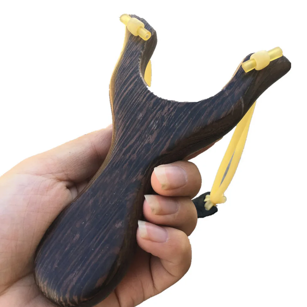 

High quality Powerful Rubber Bow and Wood Slingshot Sling Shot Slingshot Hunting Catapult Outdoor Hunting Accessories