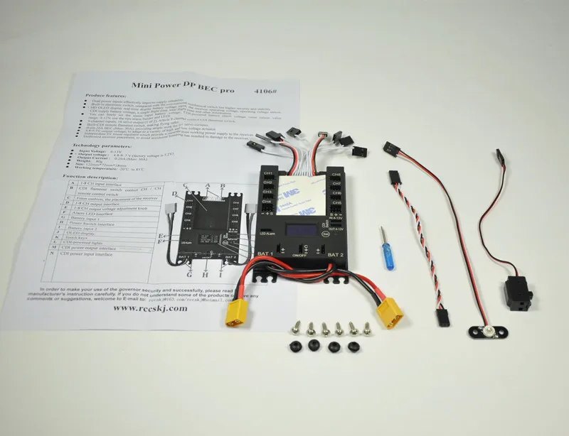 Мини-блок питания DP Pro Mini Servo, 9 каналов, блок питания с BEC для газового самолета