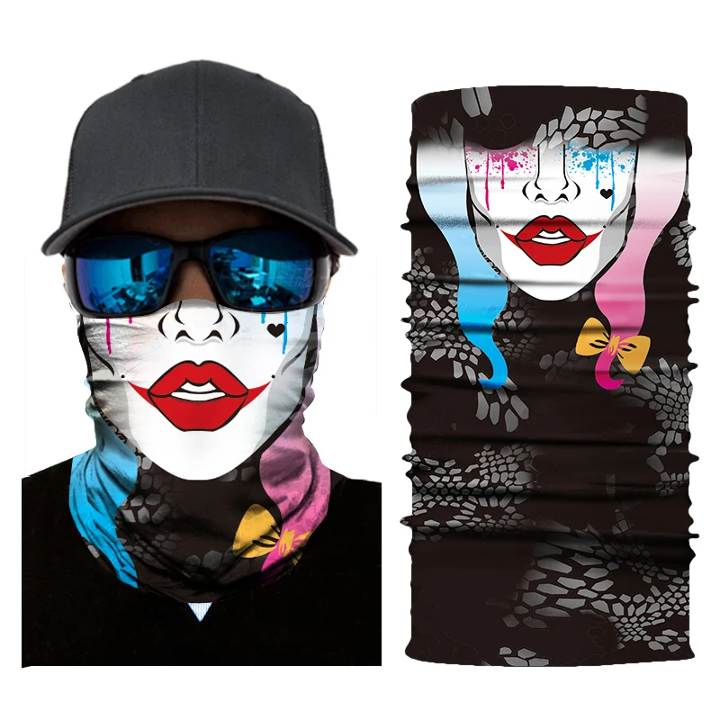 Motorcycle Biker Mask Face Shield Balaclava Mask Skull Face Masks Ghost Cycling Ski Bandanas Mascara Moto Motosiklet Mask - Цвет: 232