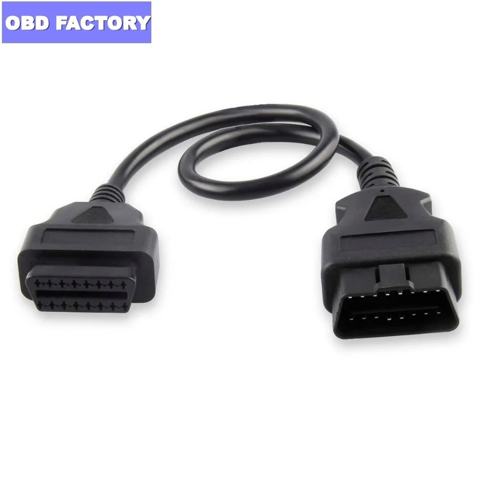 OBD2 OBDII кабель удлинитель 16 контактный штекер гнездо OBDii диагностический