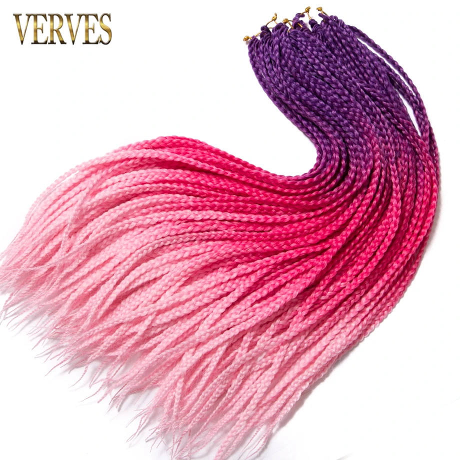 Плетеные косички VERVES, 7 упаковок, 24 дюйма, 22 корня/упаковка, синтетические косички для наращивания волос, термостойкие косички из волокна|Косы с кудрявыми кончиками| | АлиЭкспресс
