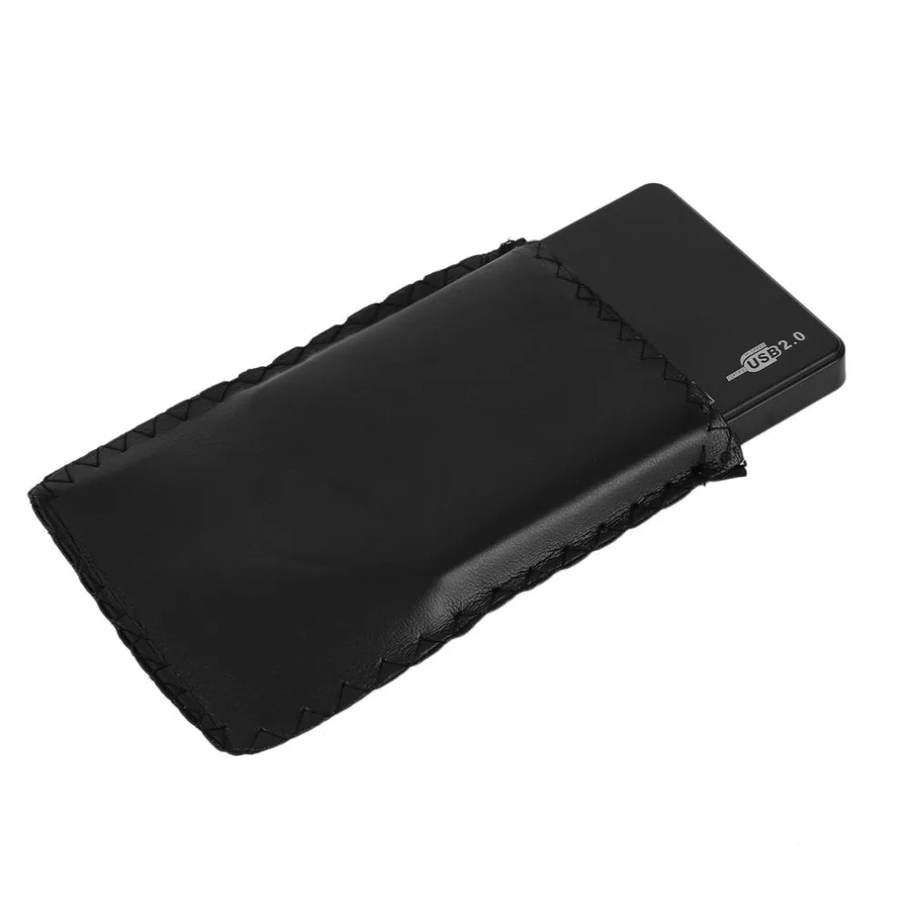2,5 дюймов HDD чехол USB 2,0 SATA портативный с поддержкой 2 ТБ Hdd жесткий диск черный внешний корпус HDD коробка с сумкой