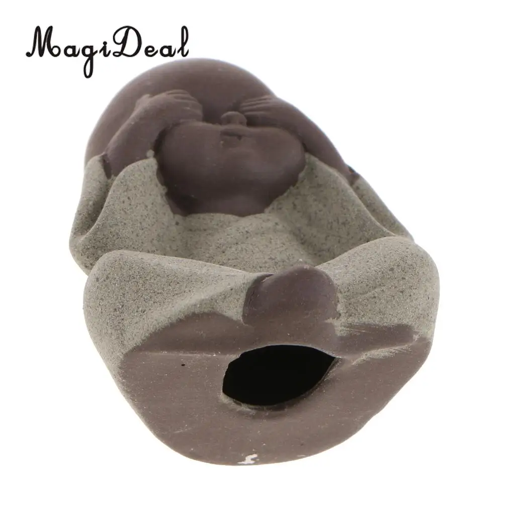 Chinese Kung Fu Tea Pet Little Buddha Monk Statue for Home Tea House Tea Party Decoration