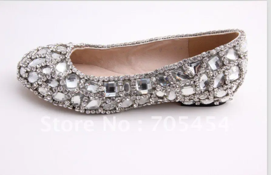 black flat shoes with rhinestones