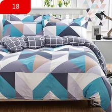 4Pcs/Set Cartoon Pink Bedding Sets Geometric Pattern Bed Linings 4 sizes Grey Blue Duvet Cover Bed Sheet Pillowcases Cover Set bedding set sailid a 108 1 cover set linings duvet cover bed sheet pillowcases tmallts