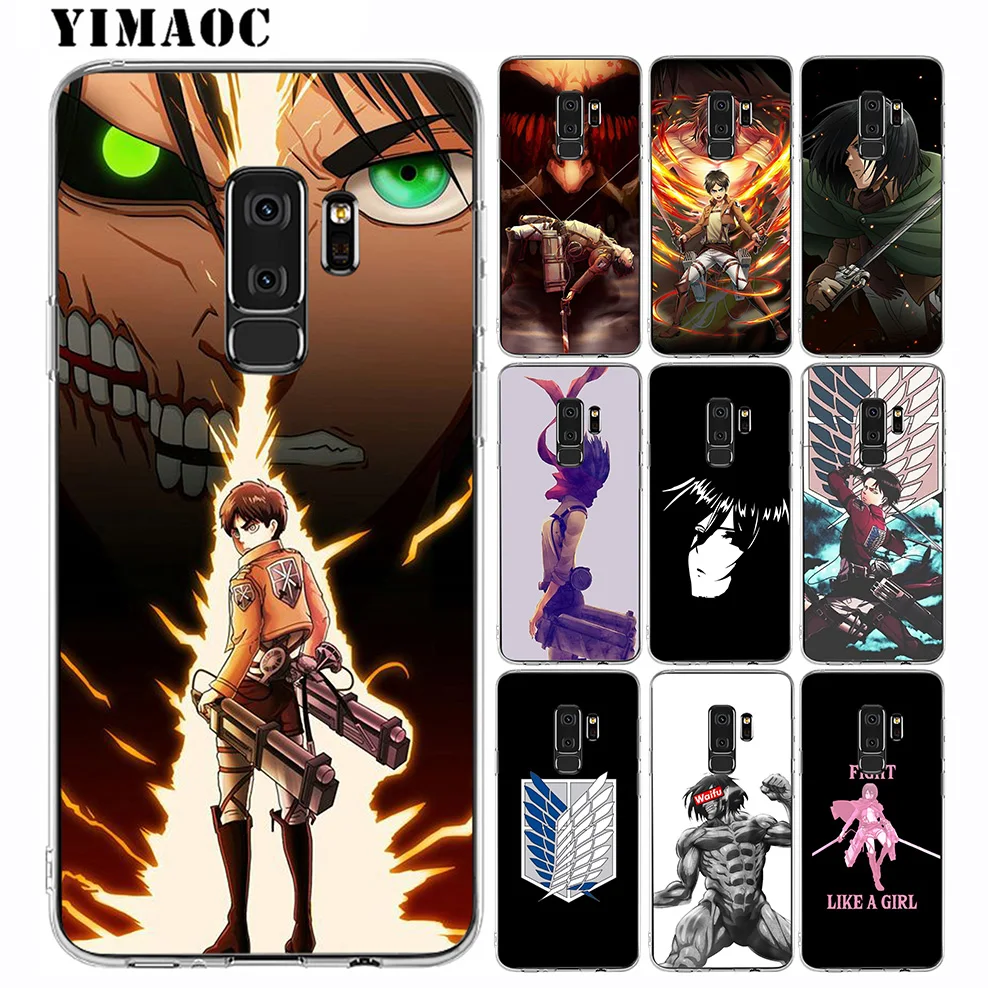 YIMAOC Attack On Titan Soft Silicone Case for Samsung Galaxy A5 A6 Plus A7 A8 A9 2018 J3 J5 J6 J7 2016 2017 EU Version |