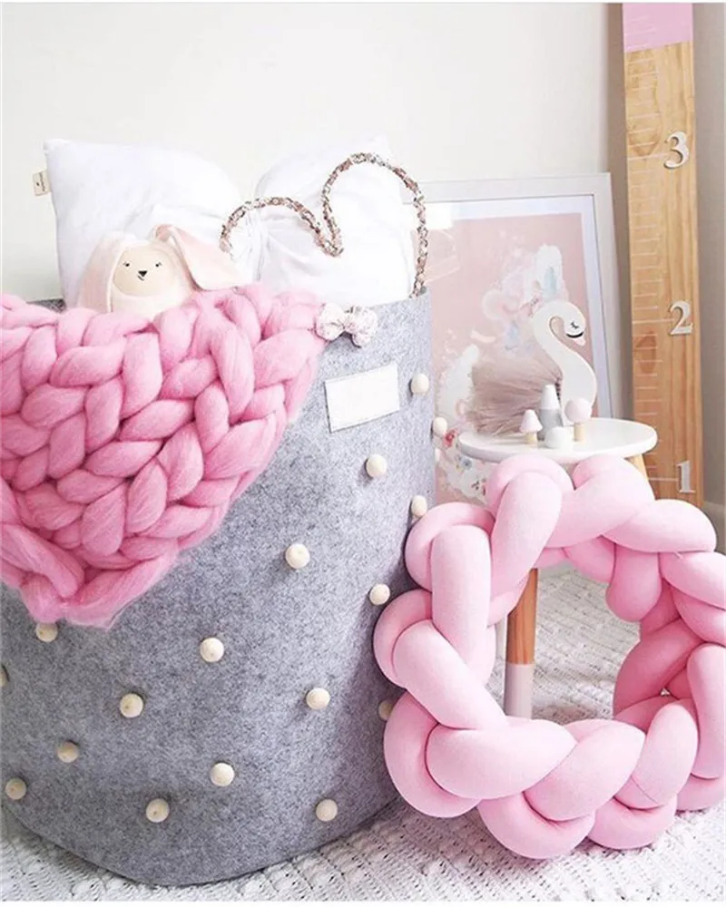 Nordic милые бархатные узел мяч подушка ребенок диванную подушку детские мягкие игрушки для детей и взрослых Спальня украшения подарок на день рождения