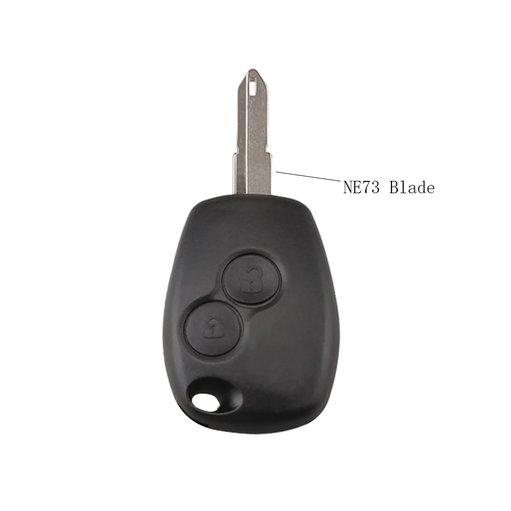 

2Button Remote Car Key Shell For Renault Duster Logan Clio Fluence Replace Key Case Cover Fob NE73/VA2/VAC102 Blade optional