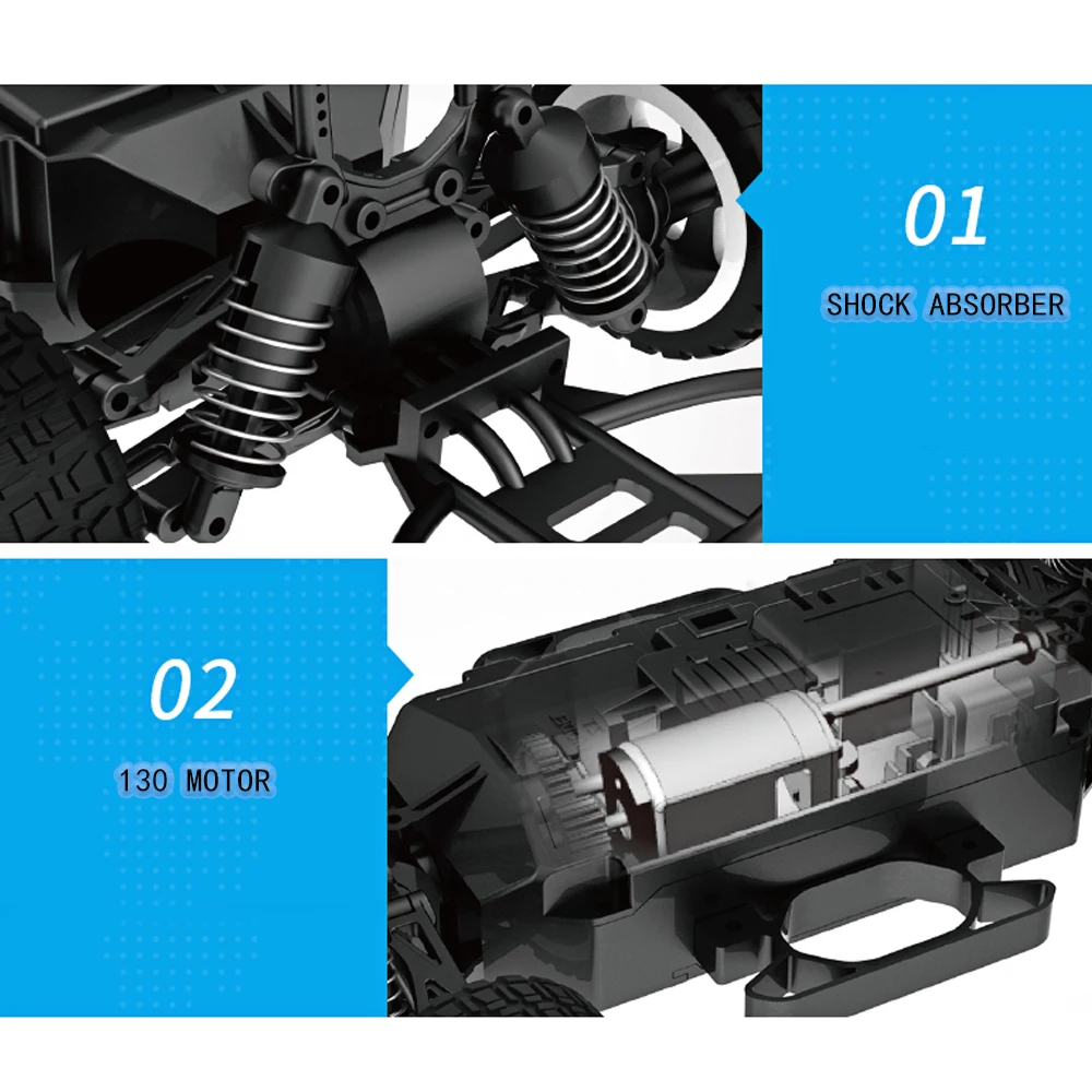 ZT модель 1/16 2,4 г 4WD высокая скорость 50 км/ч 500 м расстояние управления RC модель автомобиля