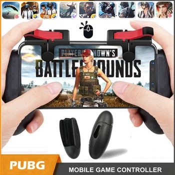 

PUGB Fortnit Free Fire PUBG Mobile Game Pad Phone Joystick L1 R1 Trigger Button Mobile Controller Gamepad for iPhone Android IOS