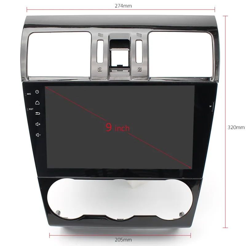 Sale 1024*600 Octa Core RAM 4G ROM 64G Android 9.0 car audio Fit Subaru Forester 2013-2015 Car DVD Player Navigation GPS Radio 2