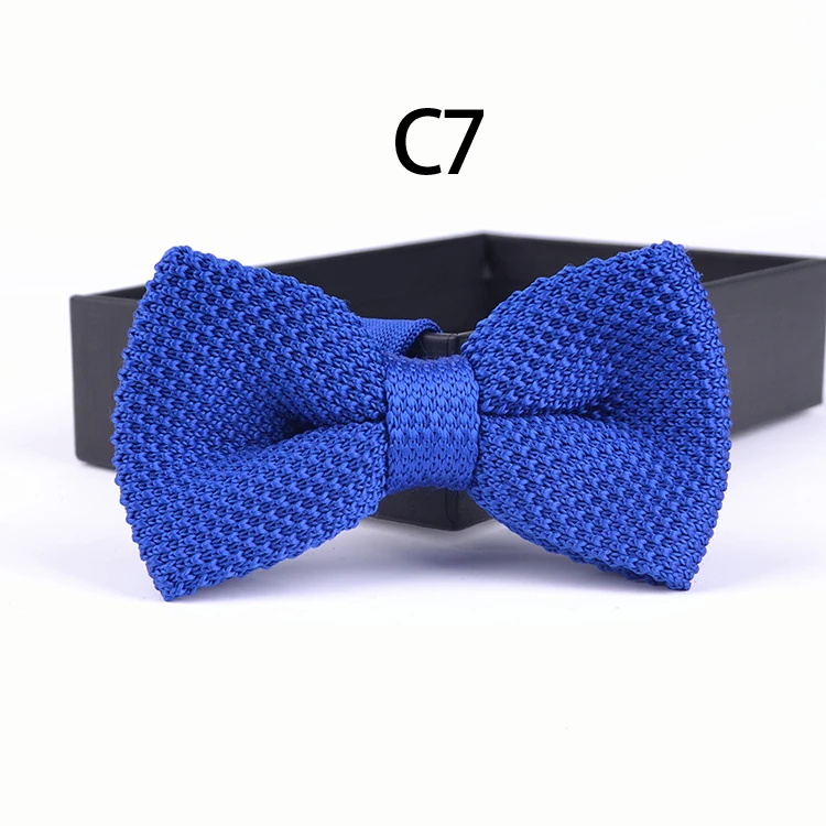 Стильный трикотажные бабочкой модная красивая бабочкой взрослых Bowties вязать Для мужчин галстук для путешествий C2