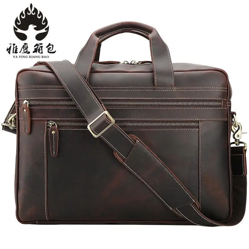 

Brand Genuine Leather Men Bag Casual Business Leather Mens Messenger Bag Fashion Men's Crossbody Bag Bolsas Male