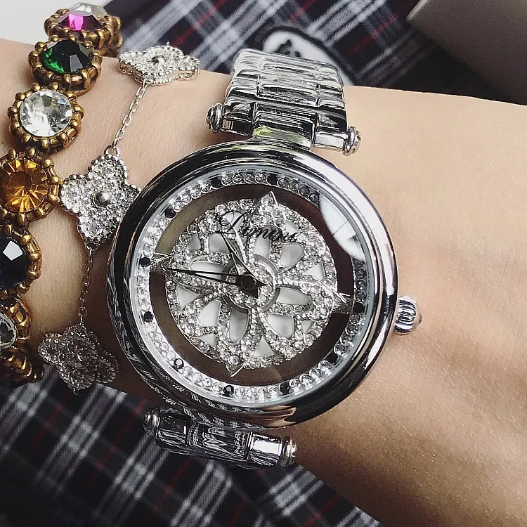 Женские часы, женские часы, блестящие часы для платья, часы с большим алмазным камнем, наручные часы, женские часы, relogio montre femme