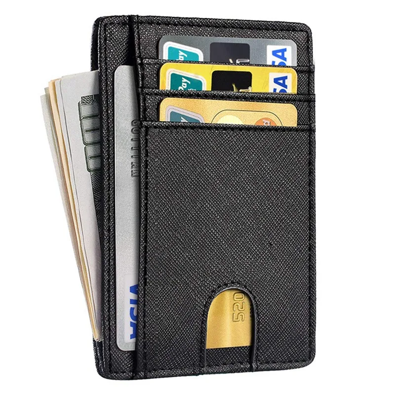 

Ultra-thin Wallet For Man Leather Wallet Portable Anti-magnetic Wallet Cash Bank Card Storage Bags
