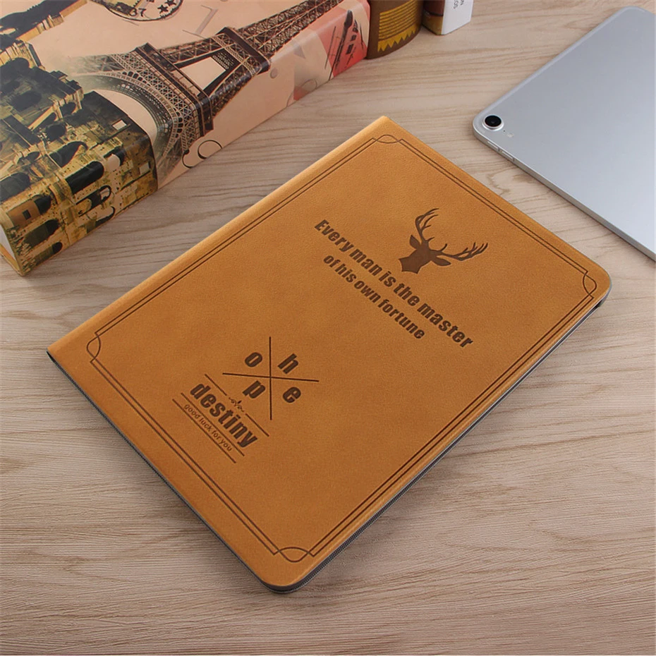 Умный чехол для iPad Pro 12 9 2018 ретро Чехол из искусственной кожи с подставкой Apple