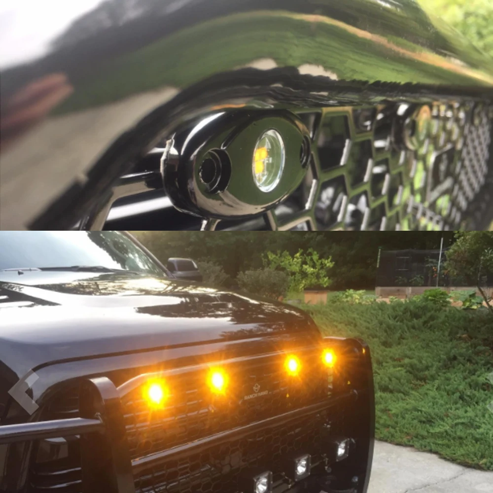 4 Pcs 자동차 장식 램프 ATV SUV 트럭에 대 한 파란색/빨간색/녹색/노란색/흰색 미니 조명 언더 글로우 조명