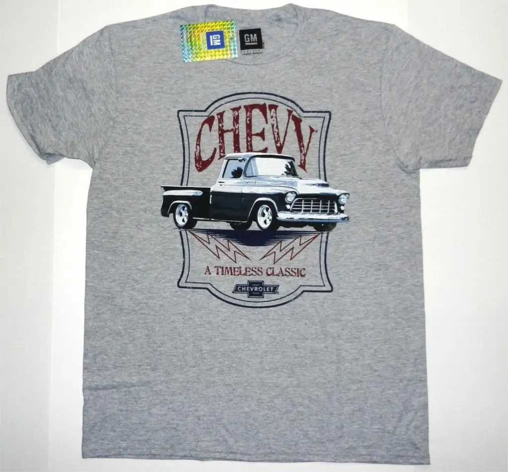 New GM Chevy Tee Timeless Classic Truck Chevrolet Men Vintage Throwback