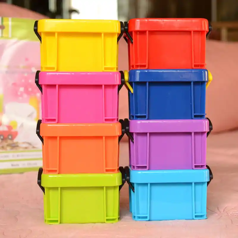 Mini Lock Box Candy Color Home Furnishing Trumpet Cases Cute Storage Boxes S3