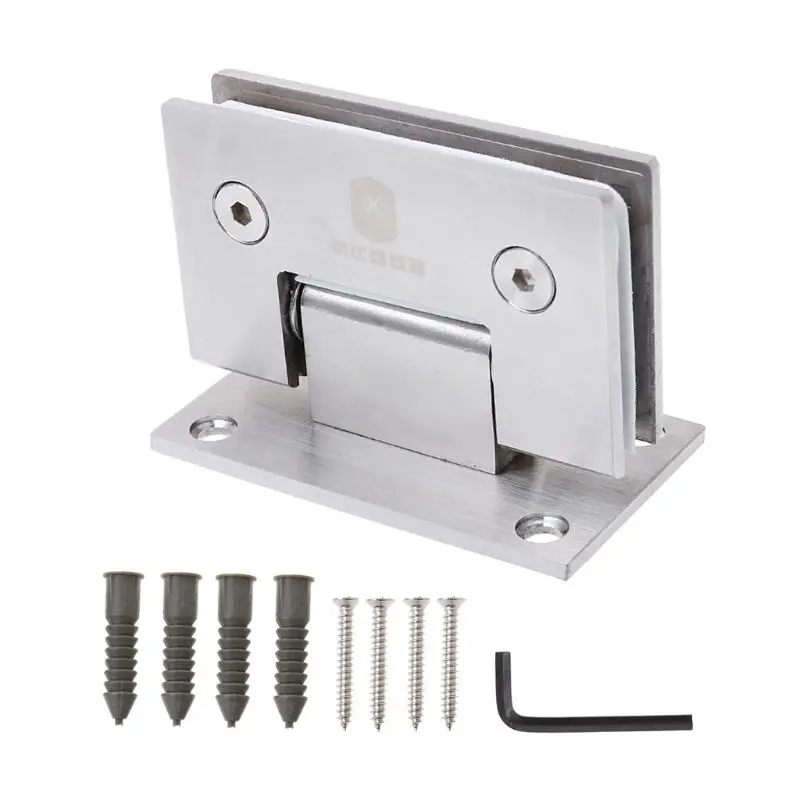 

8-12mm Glass Door Hinge Bathroom Shower Door Frameless Bracket Wall Mounted Door Hinges