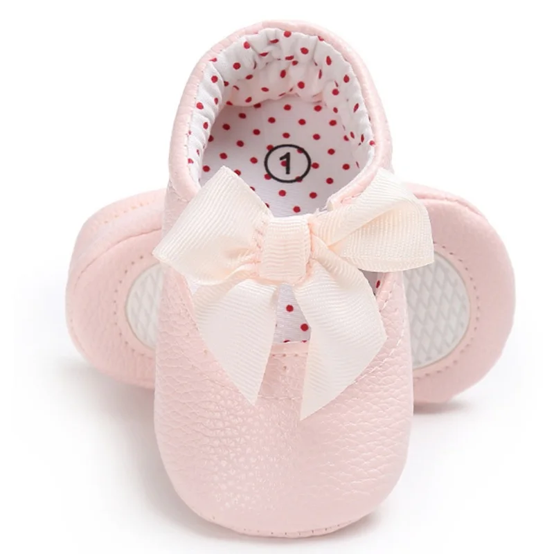 Детская кожаная обувь хорошего качества однотонные Детские кроссовки детские мокасины принцессы на резиновой подошве для девочек, размеры от 0 до 18 месяцев