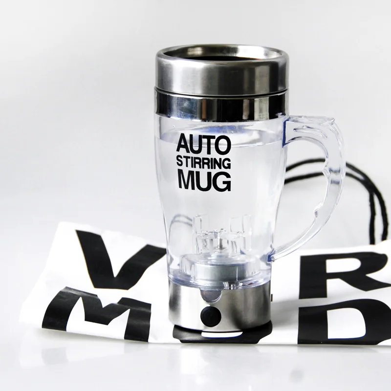 

2019 new 350ML PC Automatic Electric Protein Shaker Bottles Milk Coffee Blender Water Bottle Movement Vortex Self Stirring Mug
