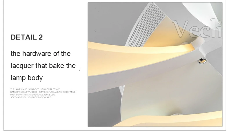Дистанционное управление современный светодиодный потолочный светильник для спальни умные потолочные светильники акриловая Алюминиевая СВЕТОДИОДНАЯ лампа с регулировкой освещения потолка
