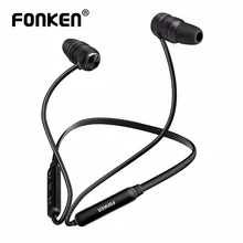FONKEN беспроводные bluetooth наушники спортивные наушники-вкладыши bluetooth наушники магнитные стерео беговые наушники с микрофоном наушники для телефонов