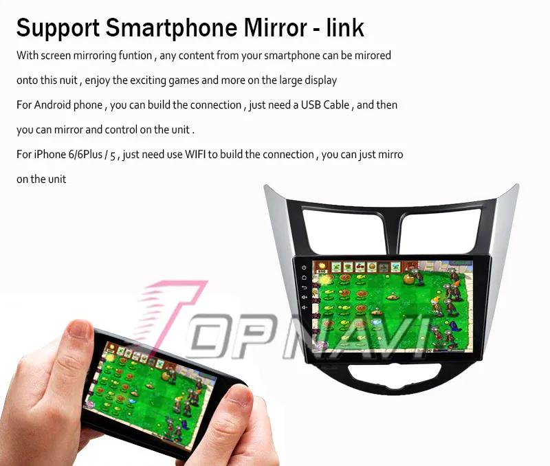 Top Topnavi 10.2" Quad Core Android 6.0 Car GPS Navigation for Hyundai Verna 2015 Autoradio Multimedia Audio Stereo,NO DVD In Dash 23