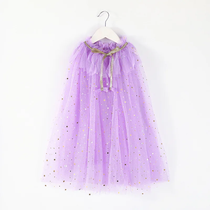 Vestido para Fora Festa de Aniversário Natal Tamanho Meninas Manto Lantejoulas Bola Tull Xale Crianças Cabolsa Praia Arco-íris Envoltório Princesa Traje um 19 tull xale crianças vestido para fora casaco