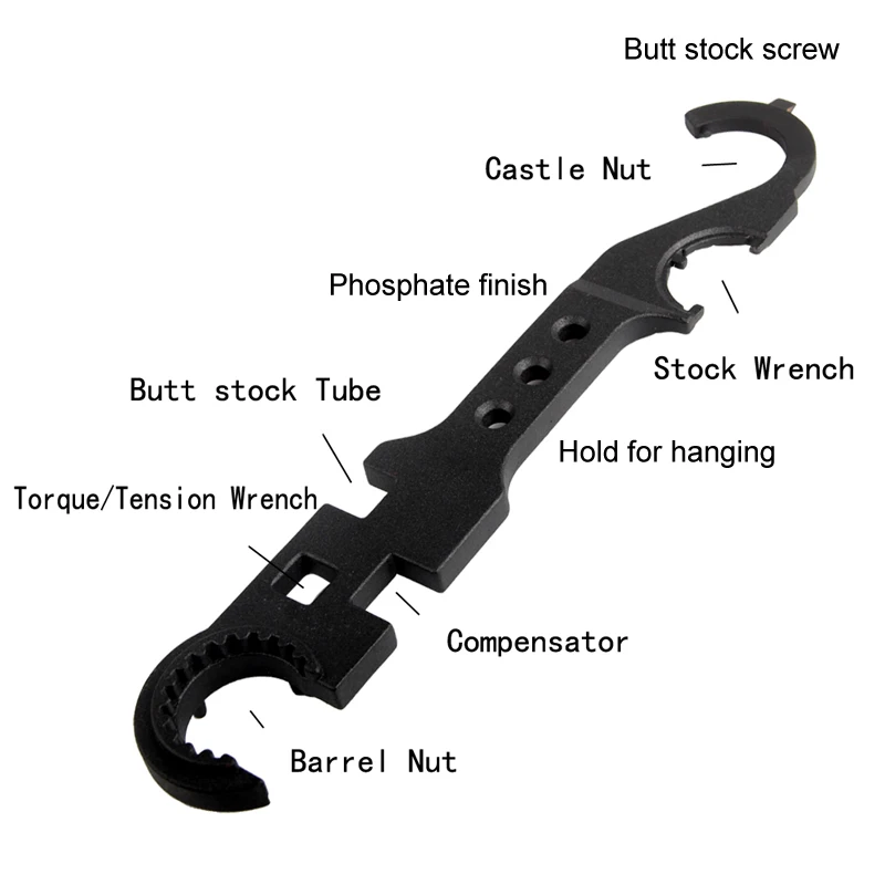 Тактический Черный Цвет AR15 M16 Combo Heavy Duty винтовка оружейник Гаечные ключи многофункциональный инструмент решение для наружной Охота