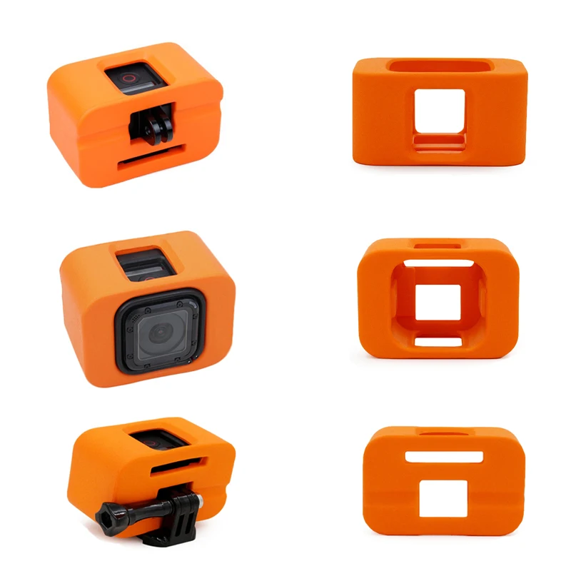 Floating Snorkeling waterproof Housing Frame protector Case with Base Wrist band for gopro 45 session Sports camera accessories set (2)