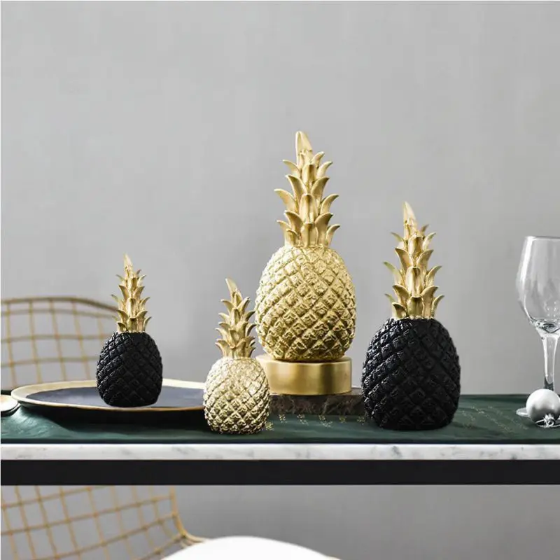 Koop NIEUWE Nordic Moderne Ananas Vruchten Woonkamer Wijnkast Venster Desktop Woninginrichting woninginrichting Prop Accessoires