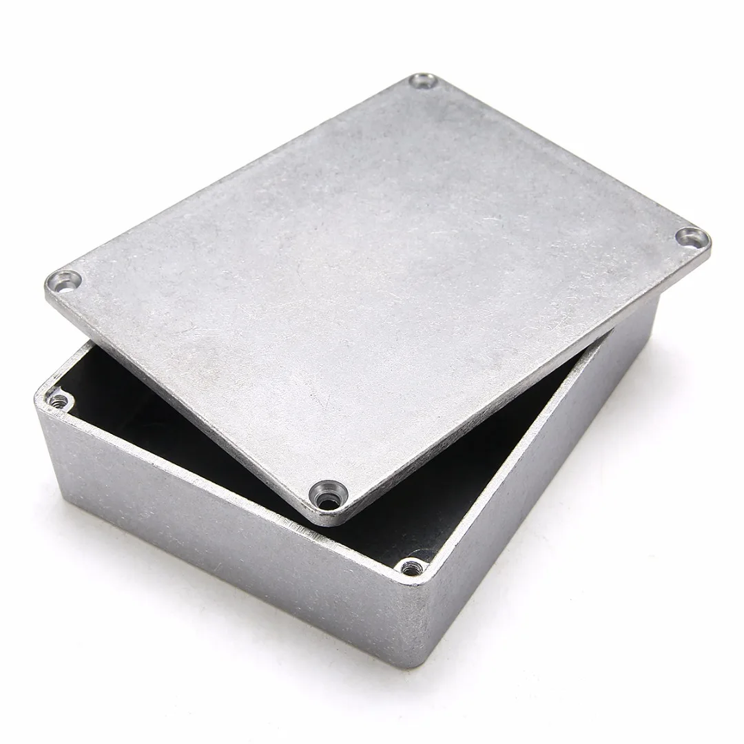 Silver Aluminium Enclosure Electronic Diecast Stompbox Project Box Sizes 1590A 92x38x31mm/1590B 112x60x31mm/1590BB 120x95x35mm