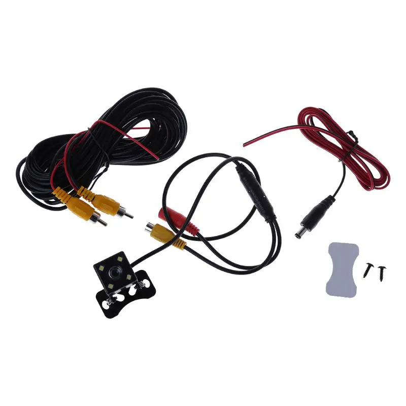 

Car Rear View Camera Backup Parking Camera 4 LED Night Vision Waterproof 170 Mini Car Parking Reverse Backup Camera