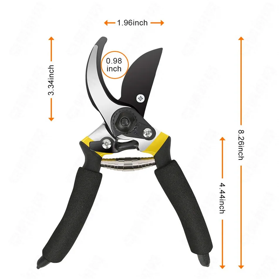 FIRMOR Professional Premium Titanium Bypass Pruning Shears Hand Gardening Plant Scissor Branch Pruner Trimmer Tools FIRMOR Professional Premium Titanium Bypass Pruning Shears Hand Gardening Plant Scissor Branch Pruner Trimmer Tools