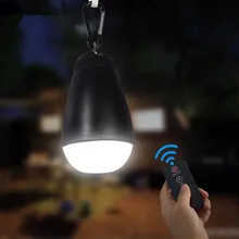 Дистанционное управление Портативный свет Фонари Перезаряжаемые Батарея светодиодный светильник Водонепроницаемый палатка свет 3 режима Освещение Кемпинг Фонари