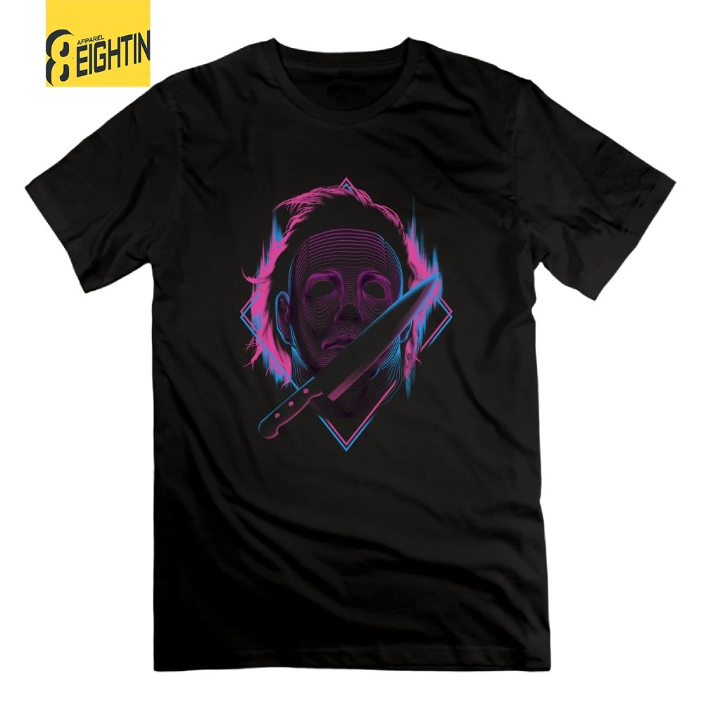 

Not Another Halloween Mask Michael Myers Horror Tees 100% Cotton Solid Short Sleeves T Shirts Male O Neck Newest T-Shirts