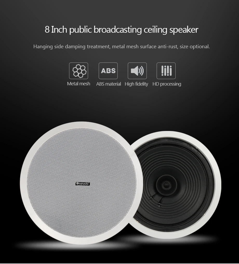 w speaker passiva 8 polegada speaker teto CE802