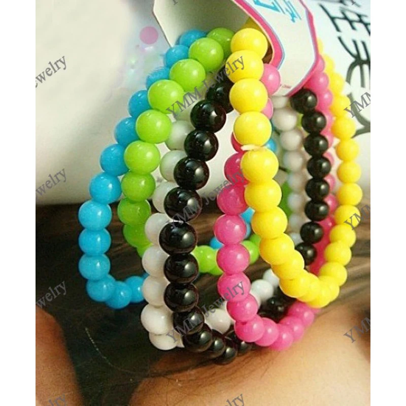 Buy 6mm Mix Color Beaded Bracelets, Children's Candy
