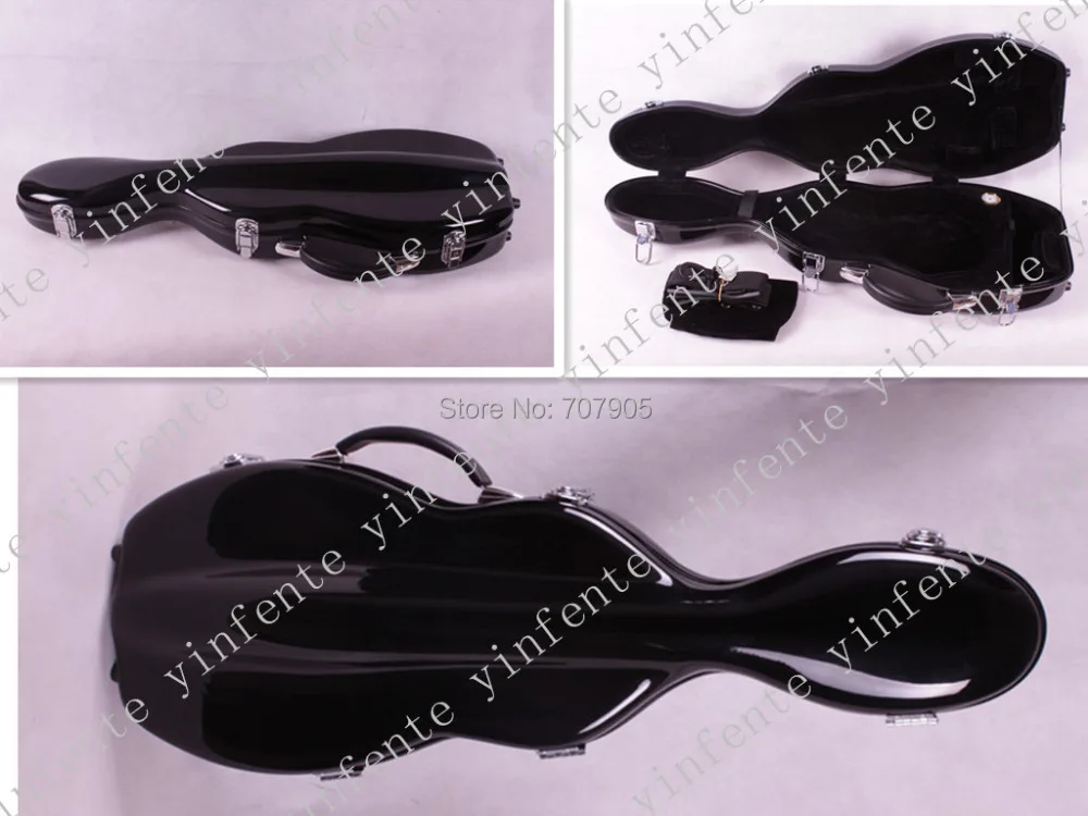 Здесь можно купить   black   color    4/4 Violin case Glass Fiber Soft Imitate Leather Pink White Black #GF29 Спорт и развлечения