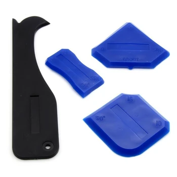 

9-Piece Set Filling Tool Glass Glue Scraper Plastic Scraper Grouting Scraper Sealant Sealant Caulking Tool Kit
