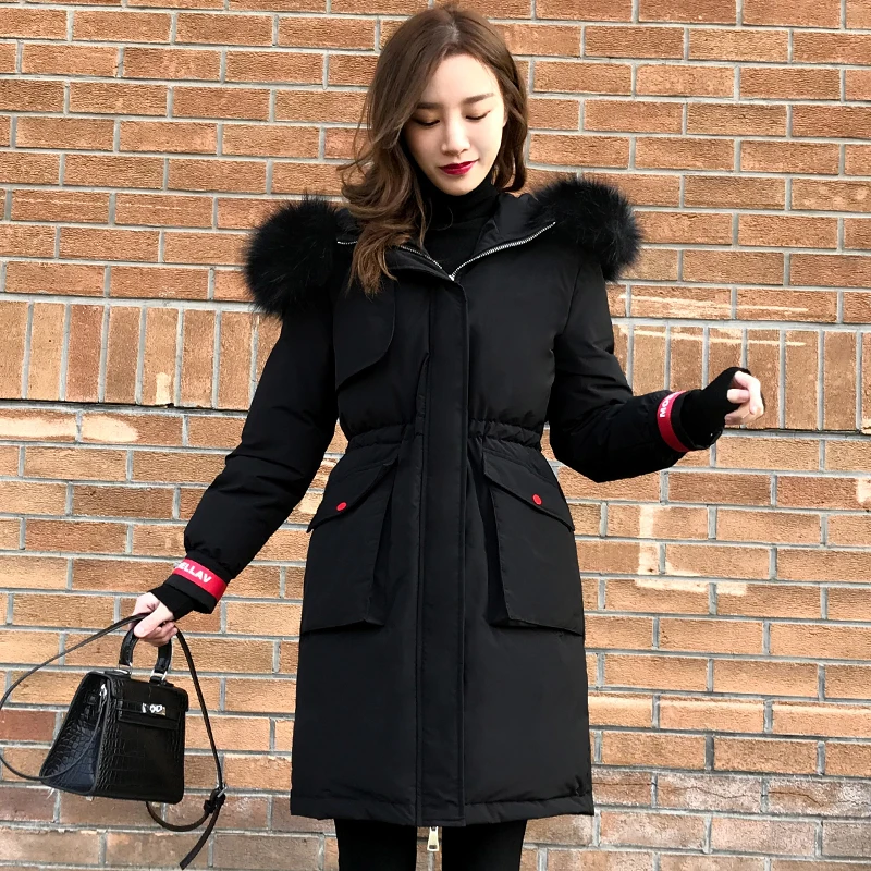

2019 New Plus Size 5XL 6XL Winter Jacket With Thicken Fur Hooded Padded Female Long Down Coat Warm Parka Mujer Invierno