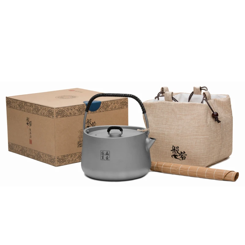 Fuego Arce 1L hervidor de titanio acampar al aire libre senderismo escalada café té agua inducción FMC-1701314